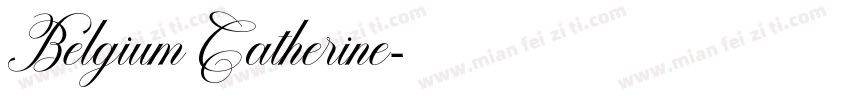 Belgium Catherine字体转换